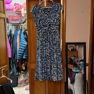 Long modest blue dress. Perfect for church or weddings.